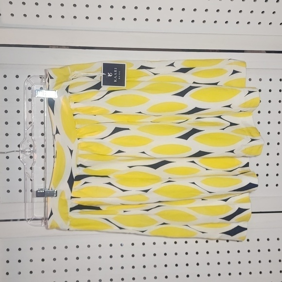 Kaari Blue Size 6 Linen Blend Yellow Blue New - Picture 4 of 6